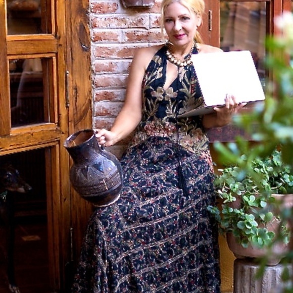 OPULENT HOLIDAY DRESS- Frida Kahlo Style